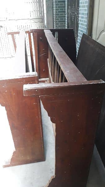 Single Bed Solid Wood Two pice 4