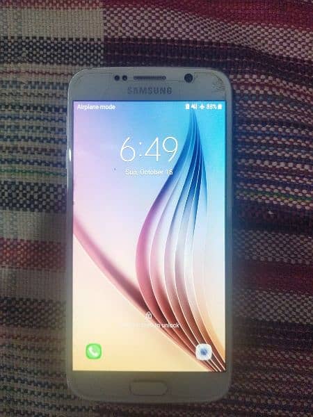 Samsung s6 white colour 9 by 10 condition 6