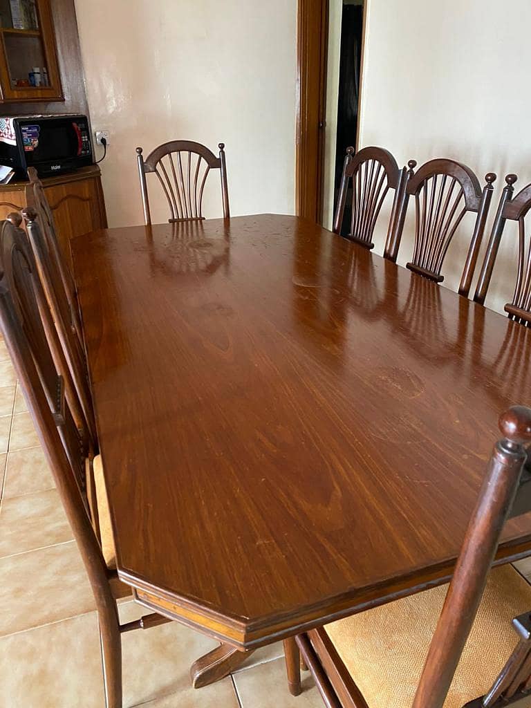 Dining Table with chairs - 8 seater - Tables & Dining - 1078756166