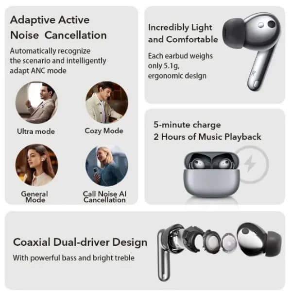 Honor Earbuds 3 Pro, Original, Awesome Sound, Dual driver, Dual Device 11