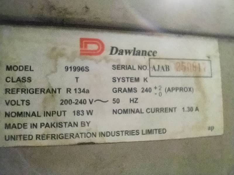 Dawlance refrigerator full size Fridges & Freezers 1078764501