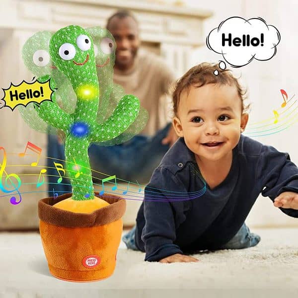 Brand New Dancing Cactus Toy, Talking Tree Cactus Plush Toy 1