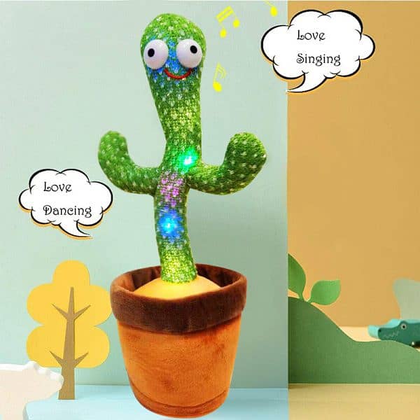 Brand New Dancing Cactus Toy, Talking Tree Cactus Plush Toy 4
