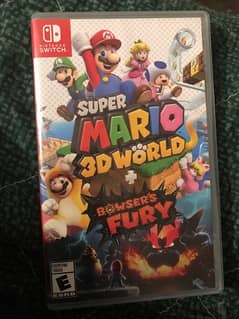 Nintendo switch game Mario 3d worlds bowsers fury