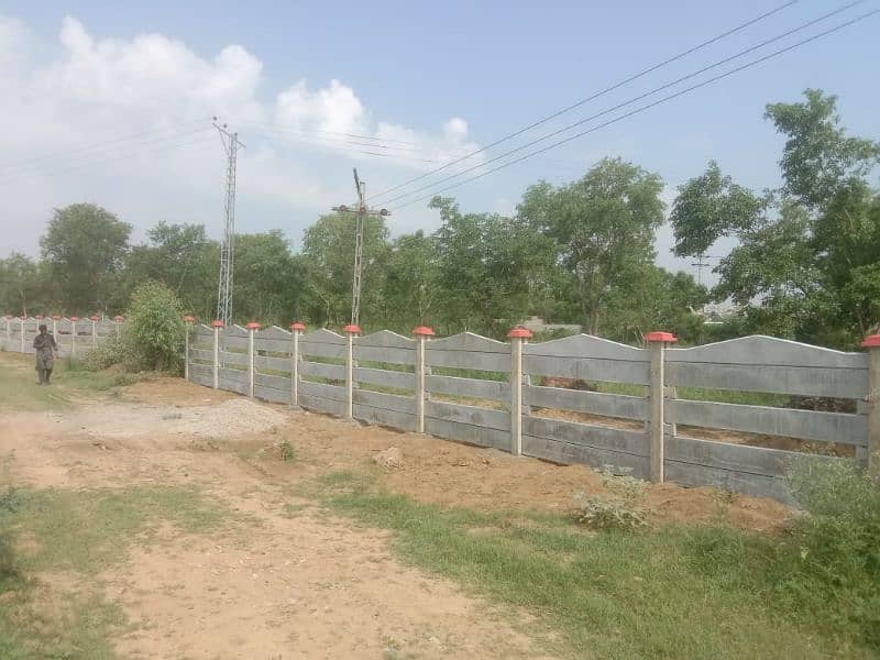 boundary wall (precast) and roof 12