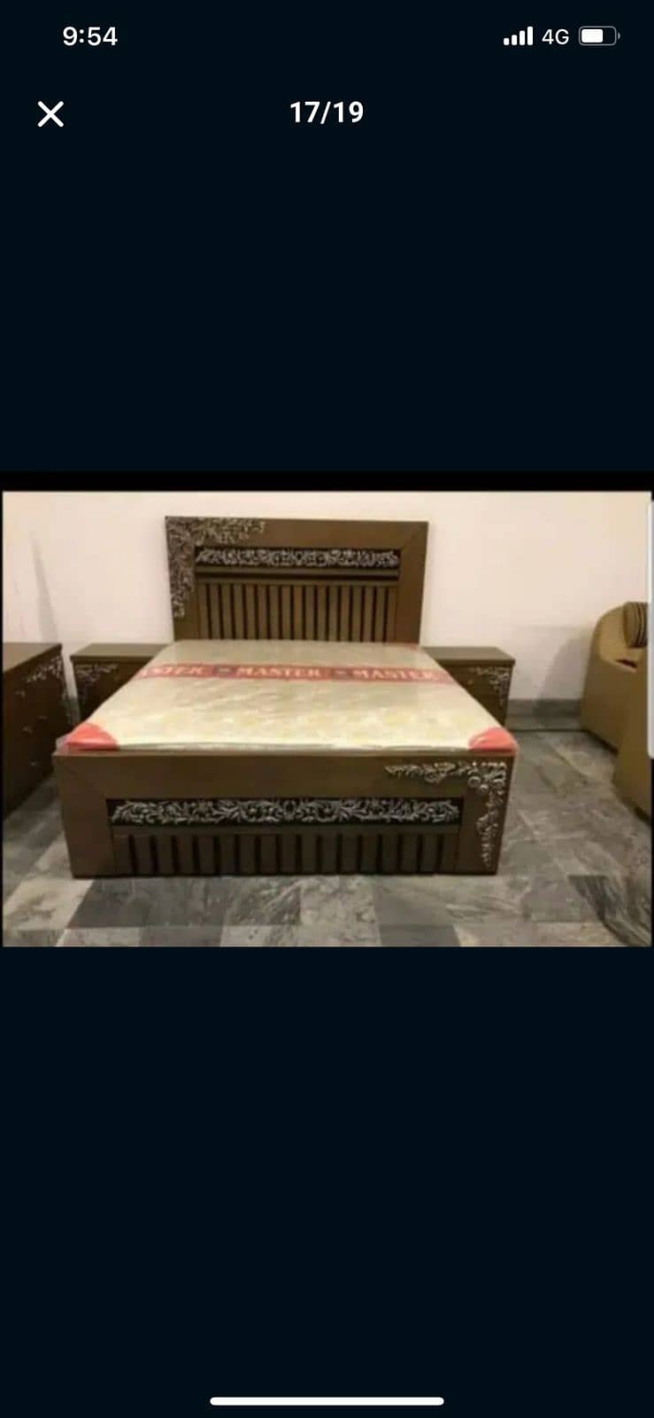 bed set/side table/dressing table/wooden bed 12