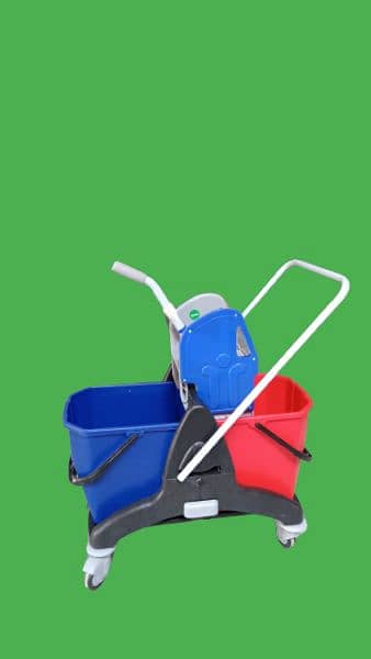 Mop trolley|Mop Bucket|Dustbin|Janitorial trolley 7