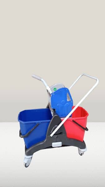 Mop trolley|Mop Bucket|Dustbin|Janitorial trolley 8