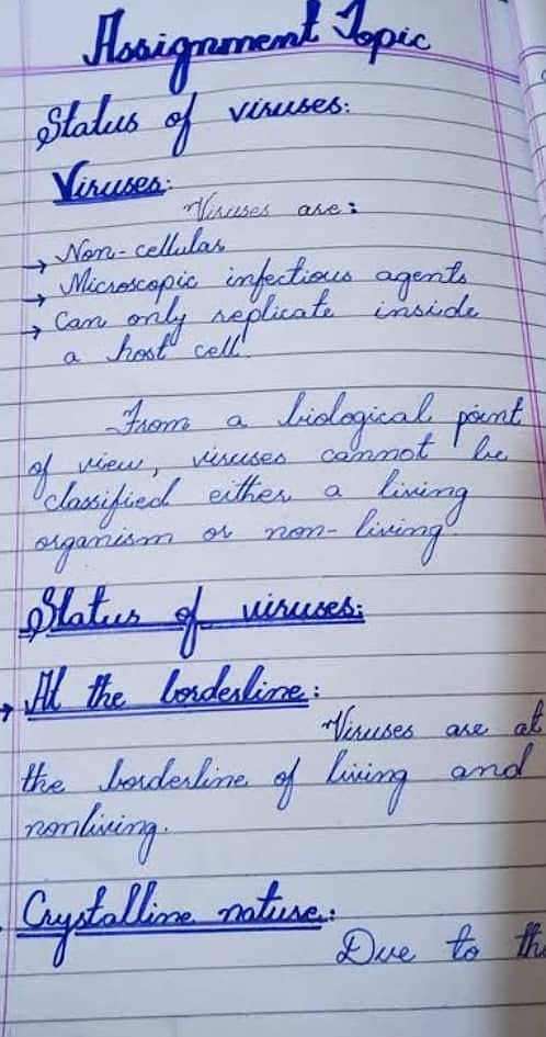 Handwriting assignment work 2
