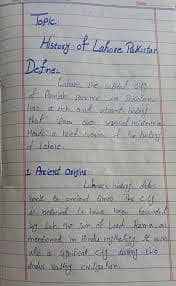 Handwriting assignment work 8