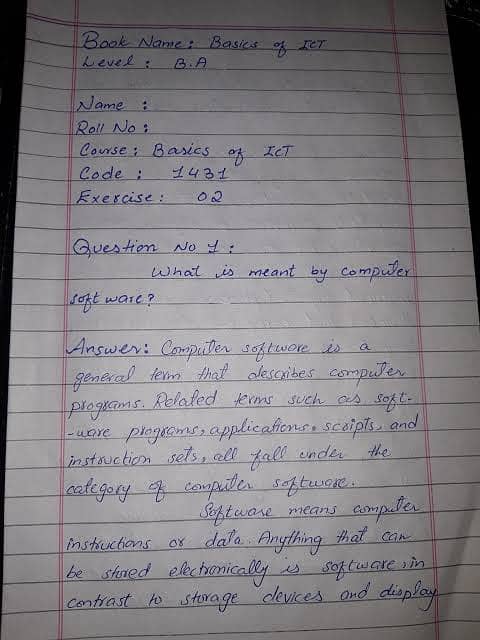 Handwriting assignment work 19