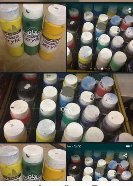 impeoted acrylic paints 0