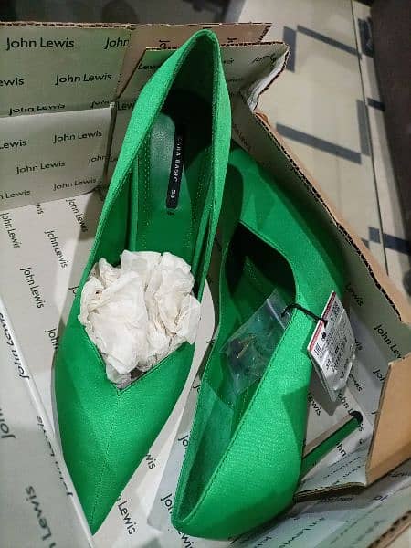 Zara's basic heels. 38 size green new 1