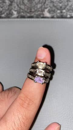 Ceylon Sapphire Diamonds Rings