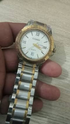 classic beautiful elegant to tone citizen quartz big dial watch