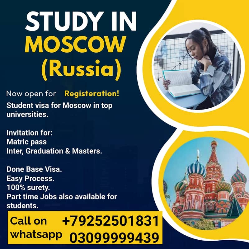 ( Moscow) Russian study Visa on Done Base 100% secure 0