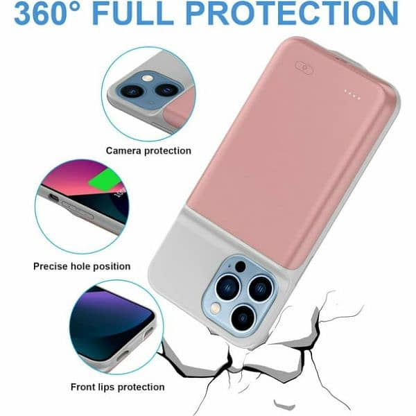 Iphone 13 and 12 and 12 Pro Power Bank Case 7000MAH Imported 1