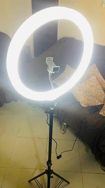 RGB 36cm Ring Light Daimond crystal Lamp with  Adjustable Metal Stand 5