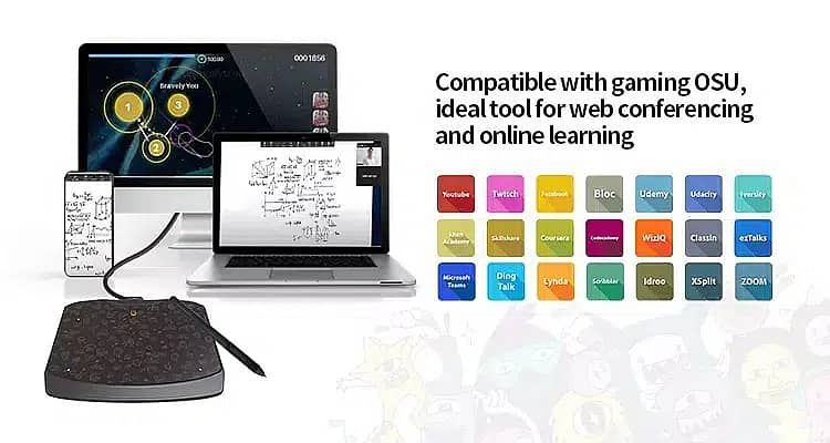 Graphics Drawing Tablet GAOMON S830 Art Graphics Drawing Tablet Animat 1