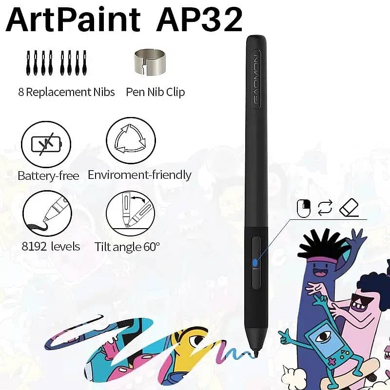 Graphics Drawing Tablet GAOMON S830 Art Graphics Drawing Tablet Animat 4