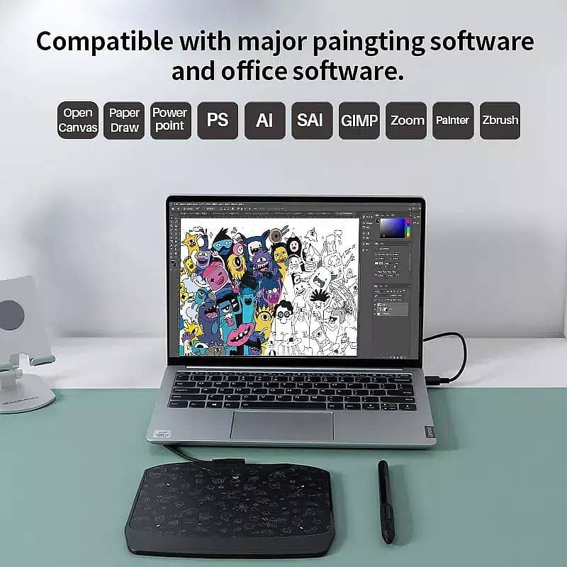 Graphics Drawing Tablet GAOMON S830 Art Graphics Drawing Tablet Animat 6