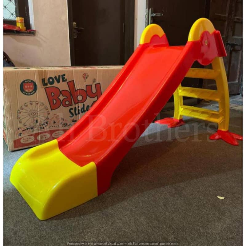 Large Slide 3 Step Outdoor Indoor Kid Baby Slide - 03020062817 0