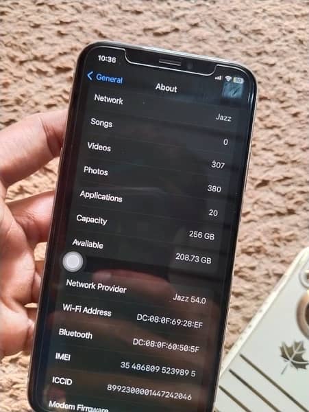 iphone X 256gb sim working condition 10/9.5 7