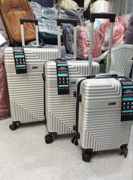 Luggage - Suitcase - Pack to 3 - Fiber suitcase - Travel bags -Attachi 2