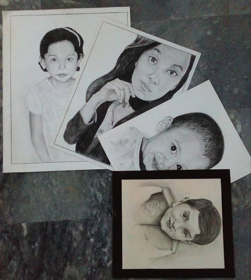 Sketches and oil portraits for eid and wedding gifts 3