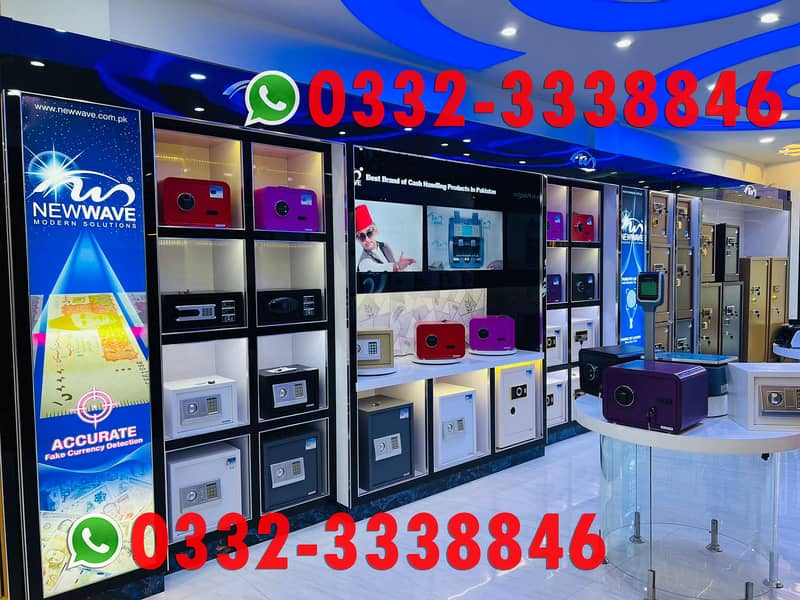 NewWave Battery Operated cash counting till machine safe locker multan 16