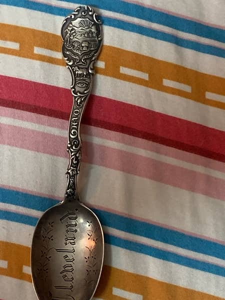 antique silver spone 19