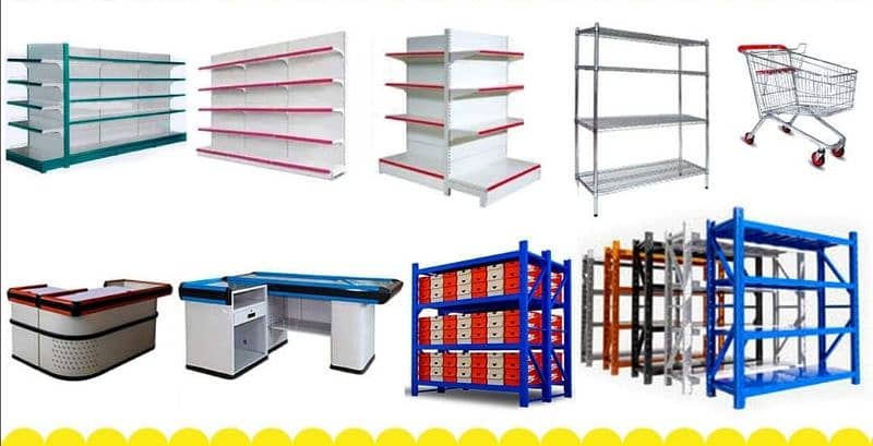 New and use grossrey store racks  displ shelf gondola rack 03166471184 8