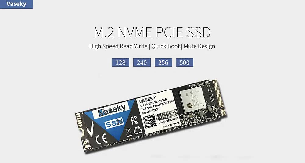 Vaseky V900 SSD M. 2 NVME PCI-E Protocol Solid State Drive 256GB Fast 2