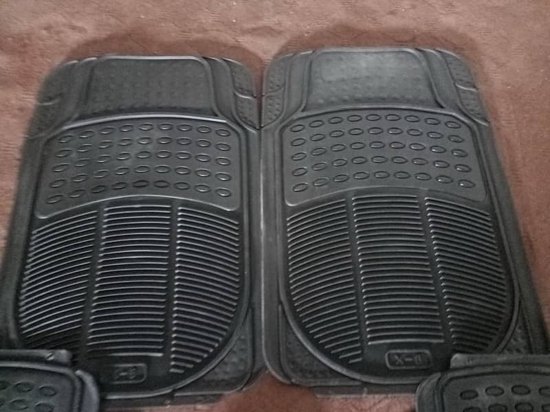 brand new unused car black silicon mat ful pair ful size 1