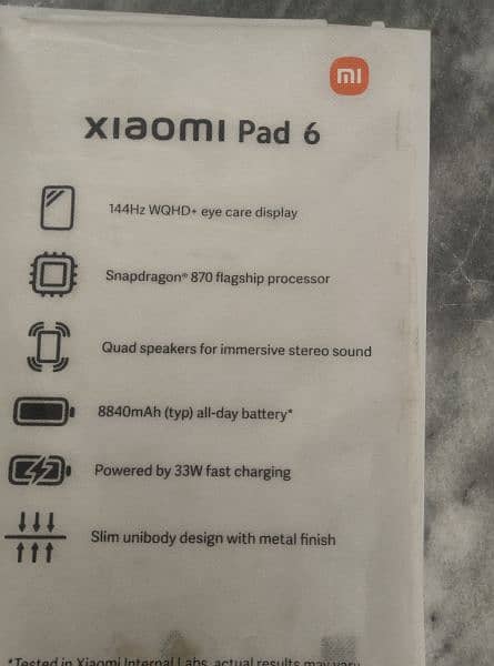 mi pad 6 tablet 8+8- ram. 256gb 4