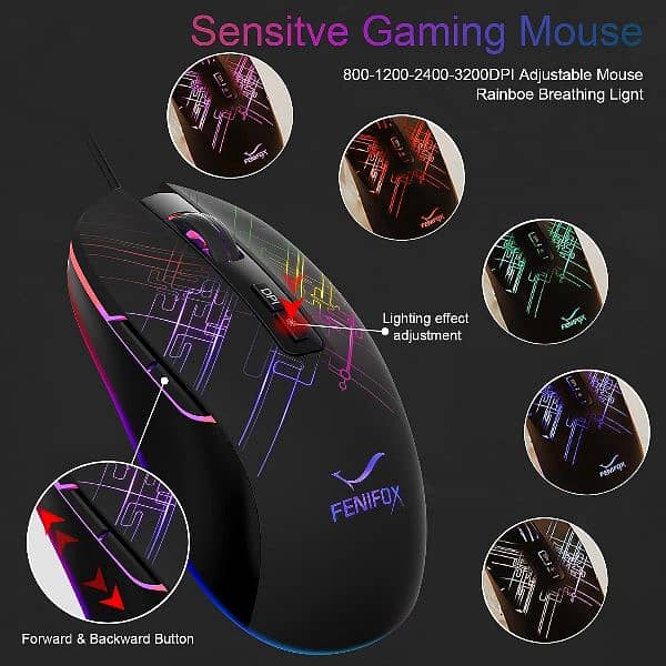 Gaming Mouse Fenifox  { 0/3/4/7/4/9/5/8/5/0/8 } 1