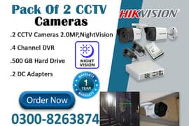 2 CCTV HD Camera's Set (1 Year Warranty)