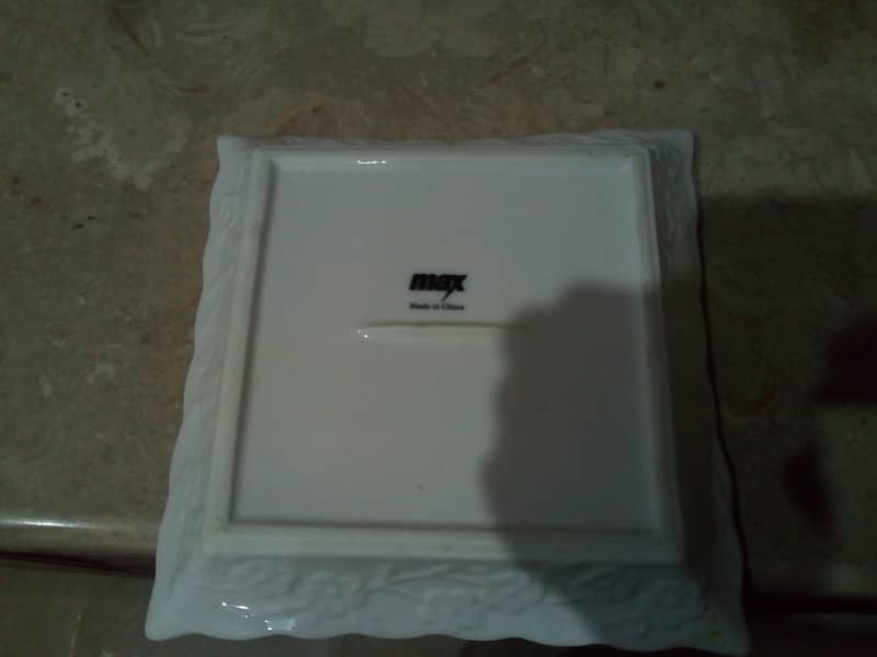 square serving plate. . . . imported 1