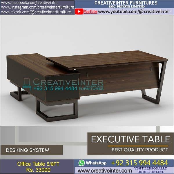 office executive ceo table meeting workstation chair boss manager mesh 13