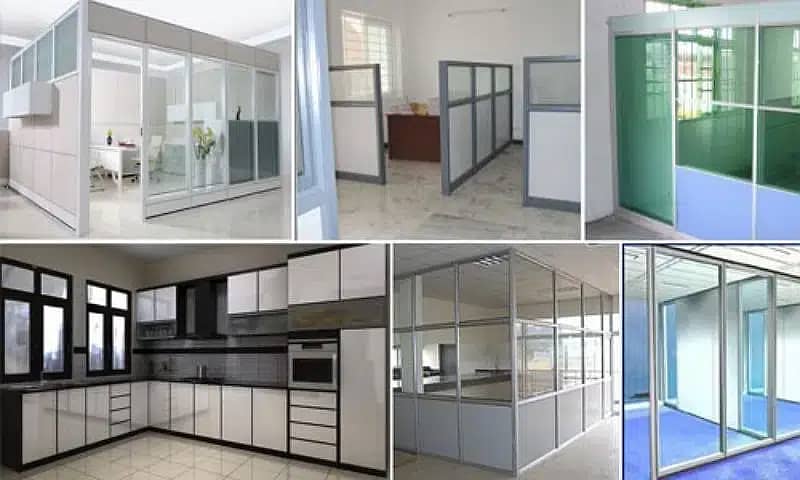 Aluminium Glass | Aluminium Window | Glass Door | 12mm\Partition\Olx 7