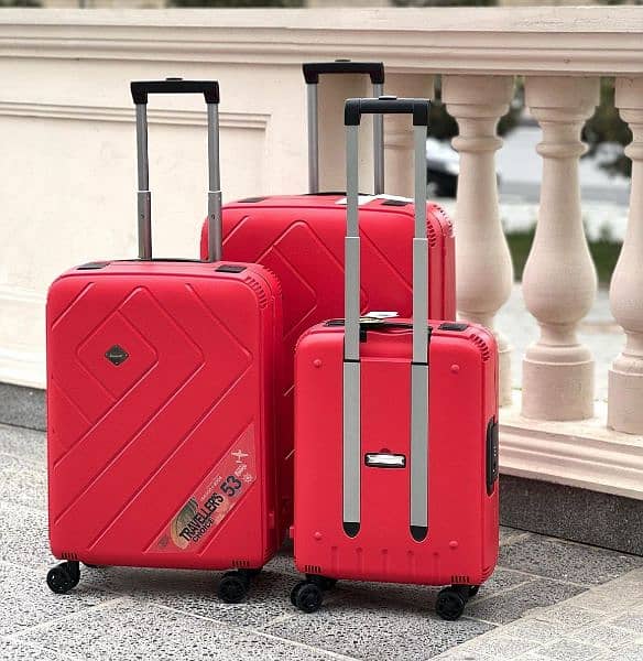 Suitcase - Set of 3 pieces - Trolley bags - Travel Bag - Fiber Luggage 1