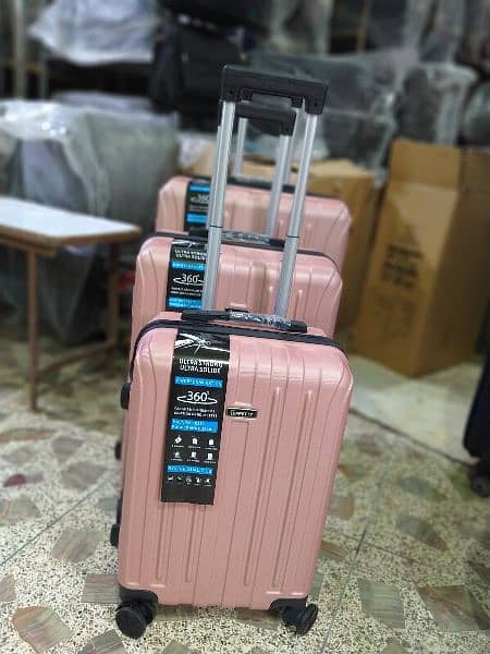 Suitcase - Set of 3 pieces - Trolley bags - Travel Bag - Fiber Luggage 7