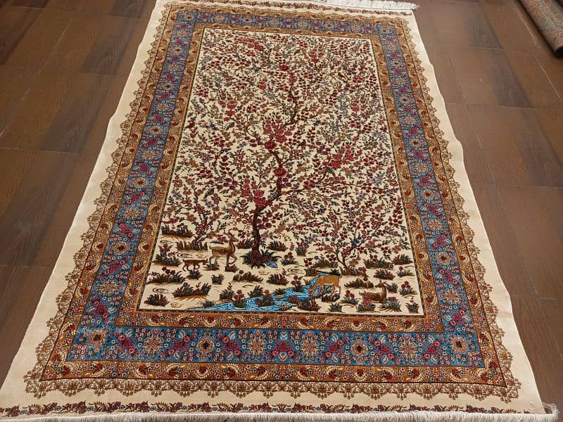 Persian qom silk replica carpets 7