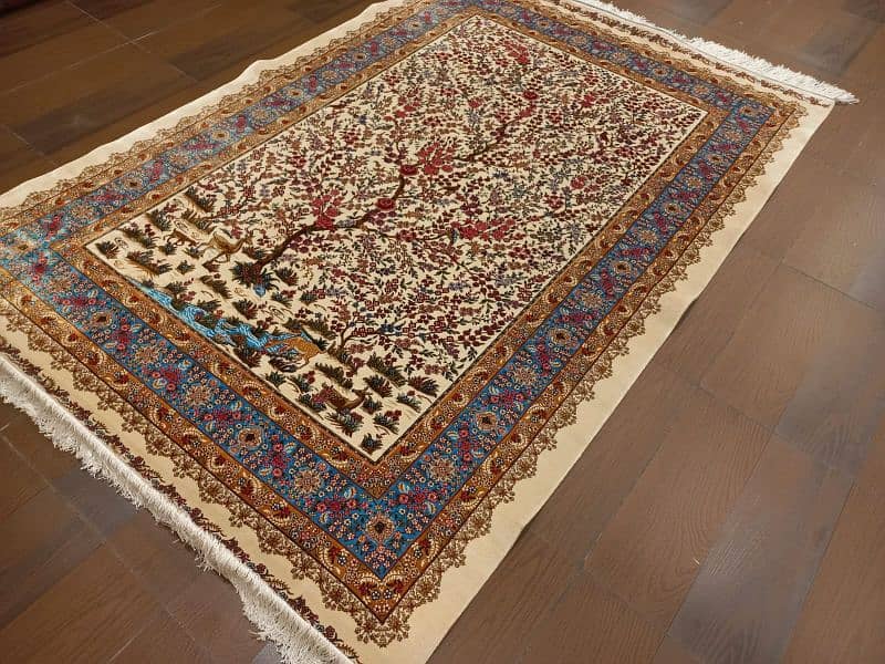 Persian qom silk replica carpets 8