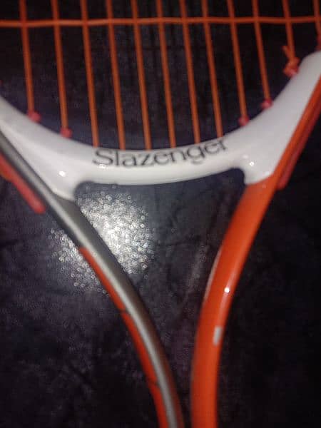 Slazenger Smash 25 Tennis Racket Orange & White Used Condition 6
