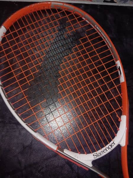 Slazenger Smash 25 Tennis Racket Orange & White Used Condition 9