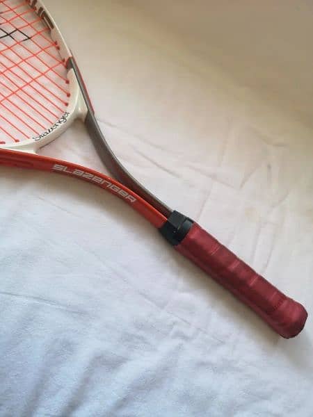 Slazenger Smash 25 Tennis Racket Orange & White Used Condition 13
