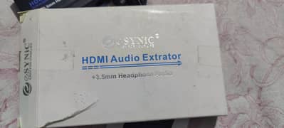 Esynic Audio Video Extrator +3.5 mm Headphone audio 0