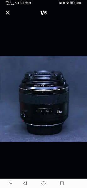 85mm/f1.8 Yongnuo Portrait Lense for Canon 1