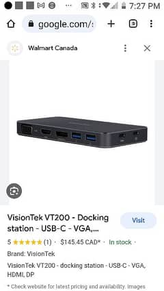 vision Tek VT 200  MacBook M1 , M2 docking station